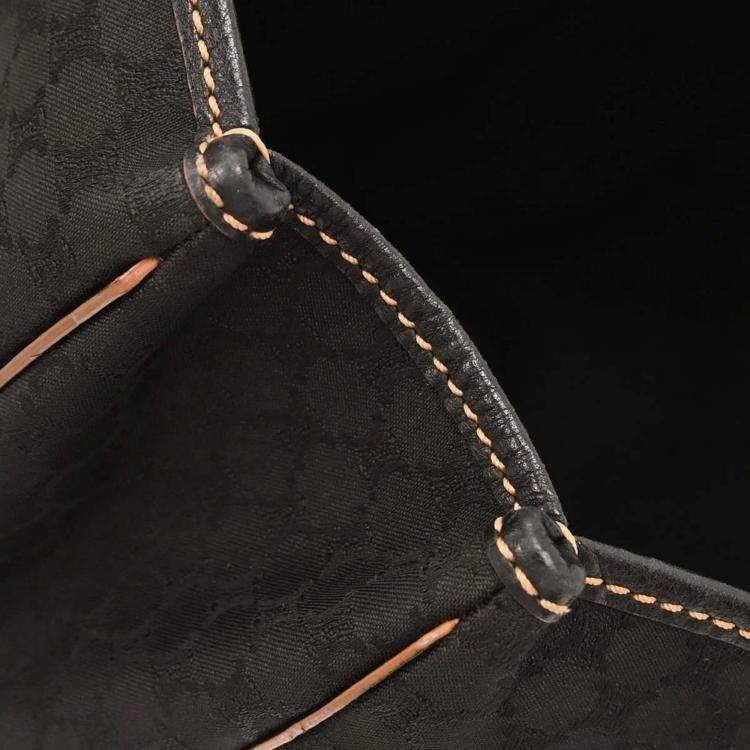 Pre Owned Celine Black Canvas, Leather Macadam Tote