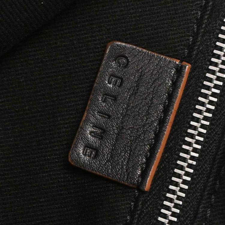 Pre Owned Celine Black Canvas, Leather Macadam Tote