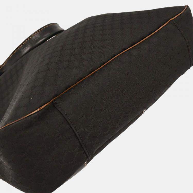 Pre Owned Celine Black Canvas, Leather Macadam Tote