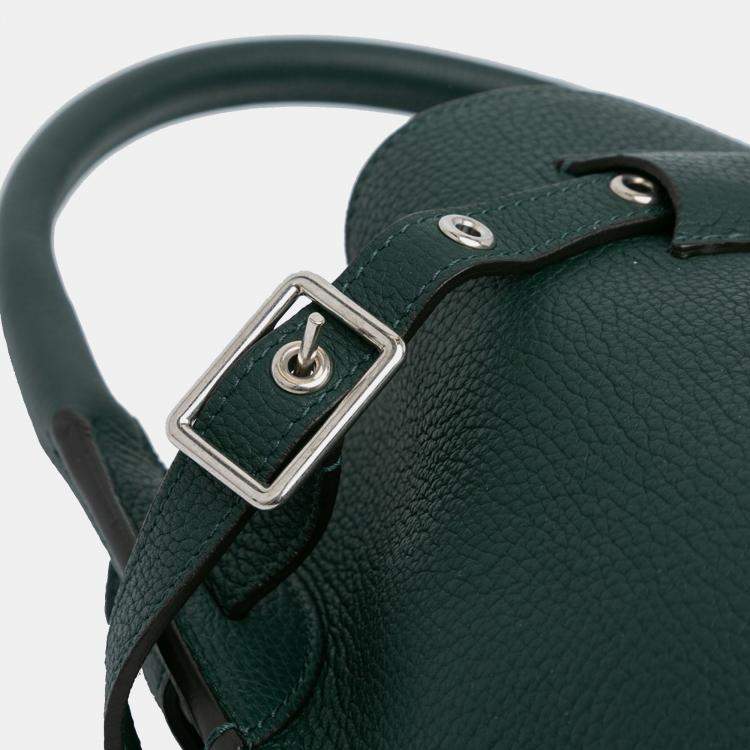 Pre Owned Celine Green Nano Leather Big Bucket Bag
