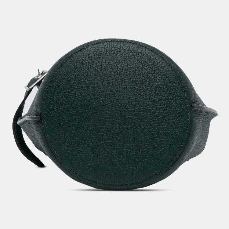 Pre Owned Celine Green Nano Leather Big Bucket Bag