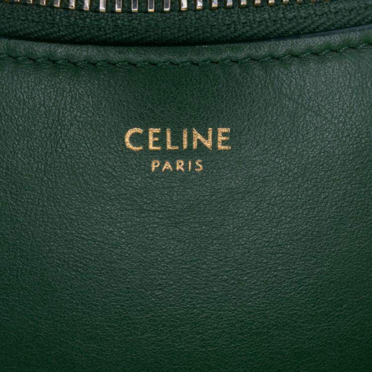 Pre Owned Celine Green Leather Ava Shoulder Bag