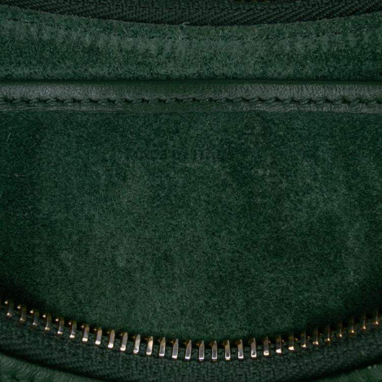 Pre Owned Celine Green Leather Ava Shoulder Bag