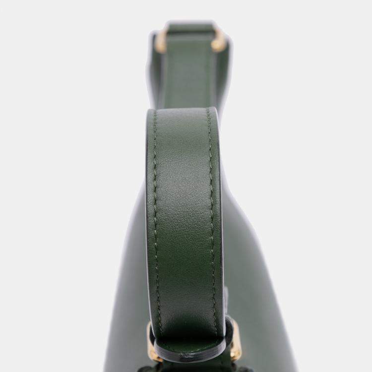 Pre Owned Celine Green Leather Ava Shoulder Bag