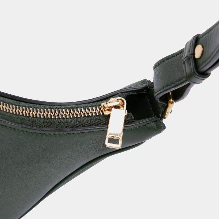 Pre Owned Celine Green Leather Ava Shoulder Bag