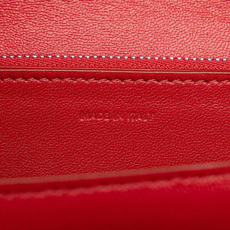 Pre Owned Celine Red Medium Calfskin Classic Box