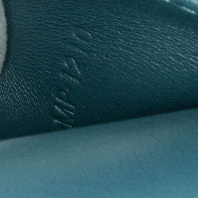 Pre Owned Celine Blue Teen Liege Calfskin Classic Box