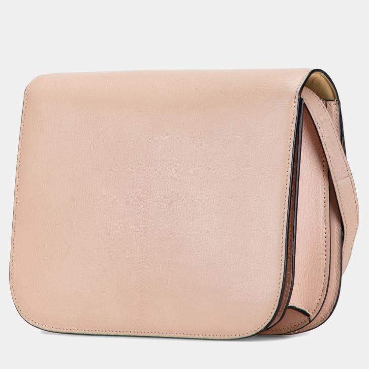 Pre Owned Celine Pink Medium Calfskin Classic Box
