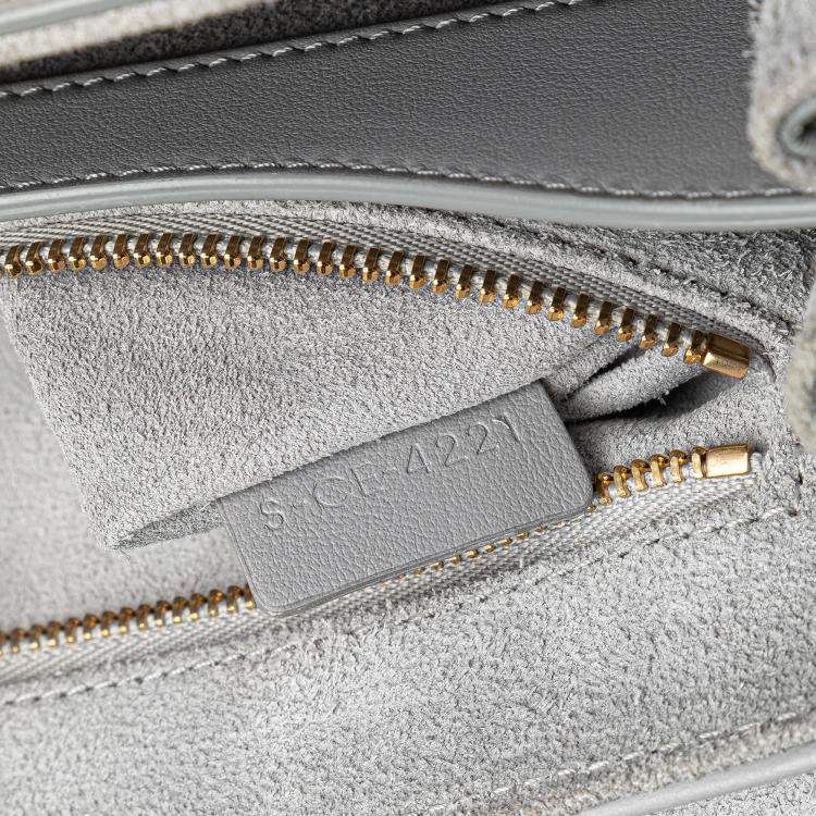 Pre Owned Celine Grey Teen Smooth Calfskin Soft 16 Crossbody