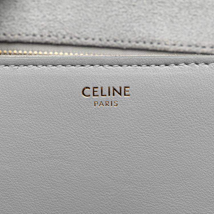 Pre Owned Celine Grey Teen Smooth Calfskin Soft 16 Crossbody