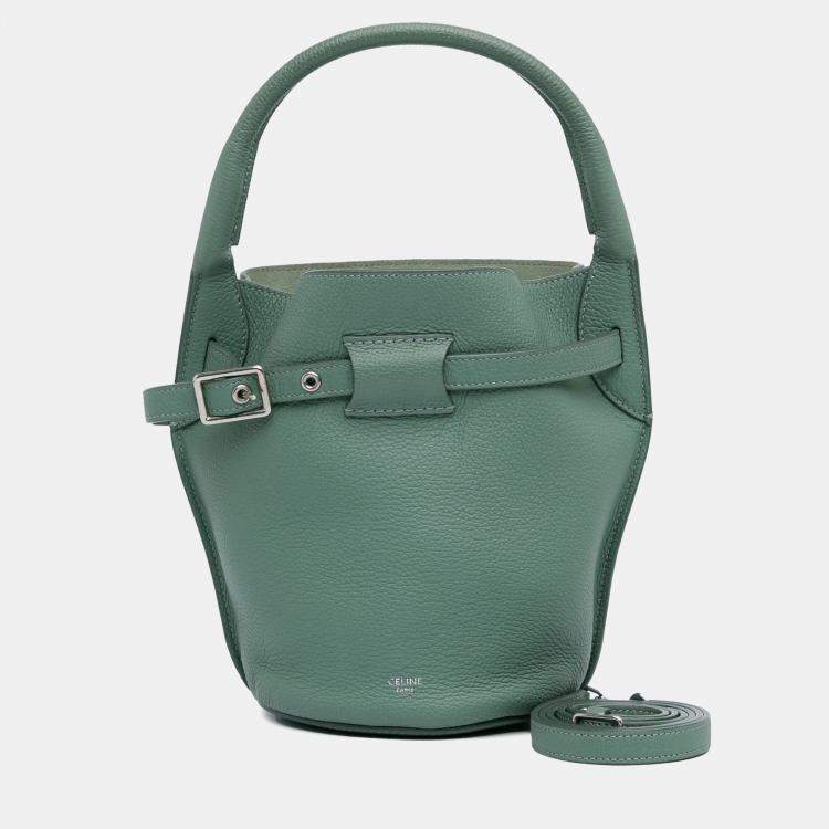 Pre Owned Celine Green Nano Big Bucket Bag