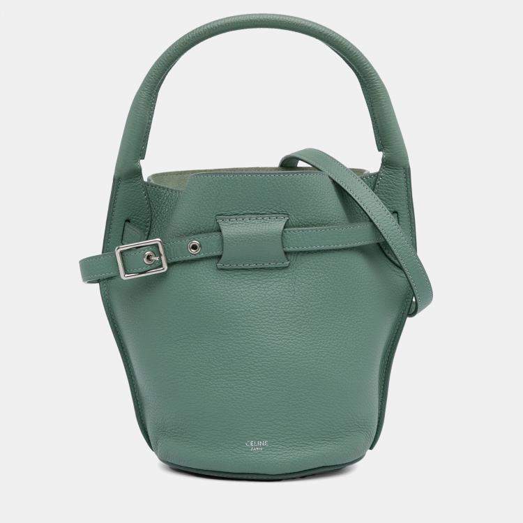 Pre Owned Celine Green Nano Big Bucket Bag