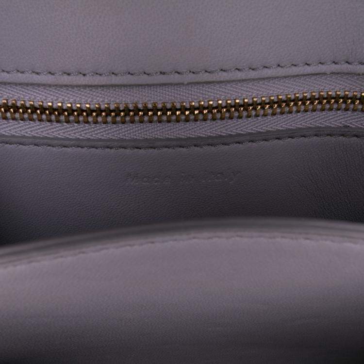 Pre Owned Celine Purple Small Calfskin Classic Box