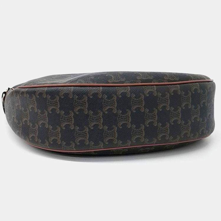 Pre Owned Celine Brown PVC Heloise hobo bag