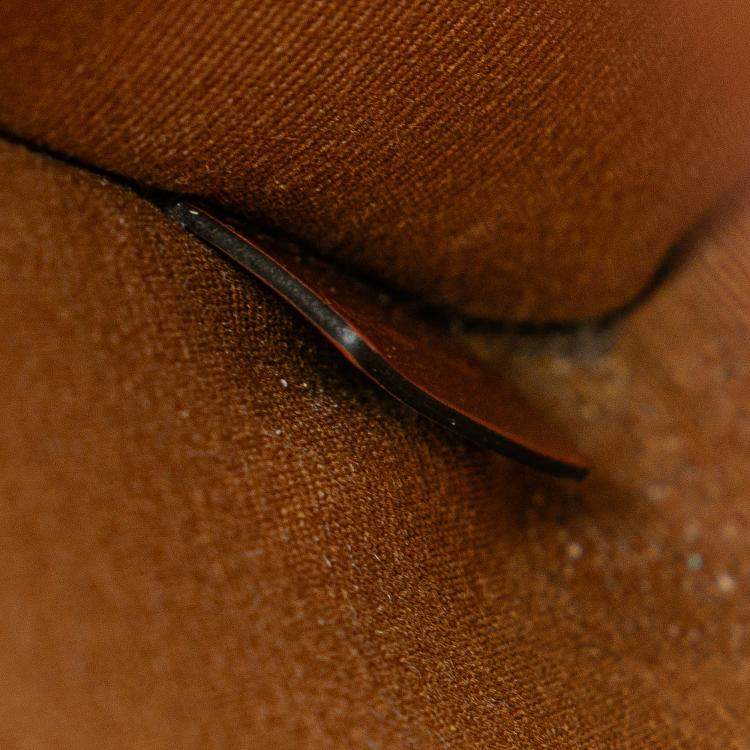 Pre Owned Celine Brown Mini Triomphe Coated Canvas Vertical Cabas Satchel