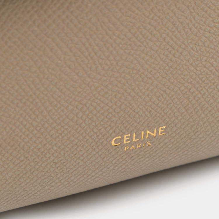 Pre Owned Celine Beige Nano Grained Calfskin Belt Bag