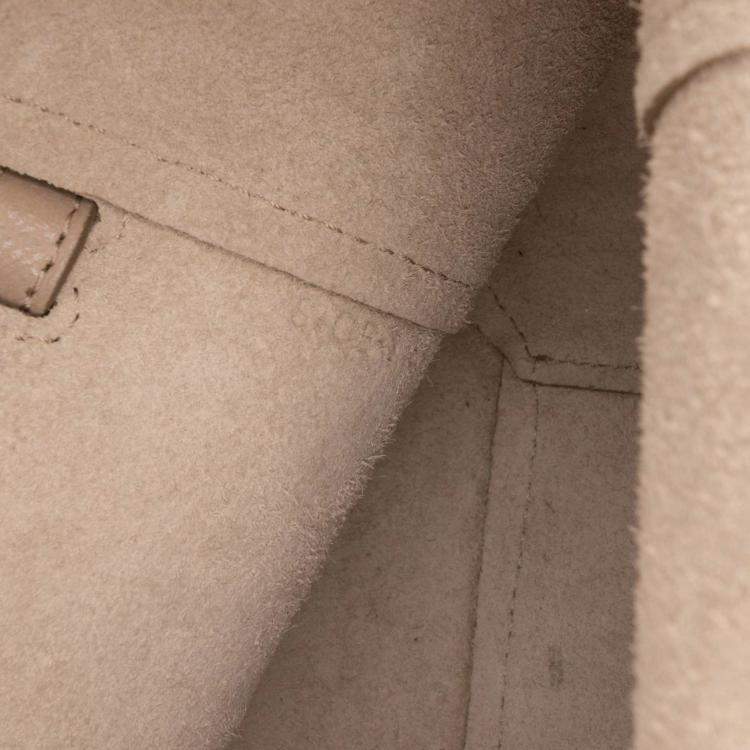 Pre Owned Celine Beige Nano Grained Calfskin Belt Bag