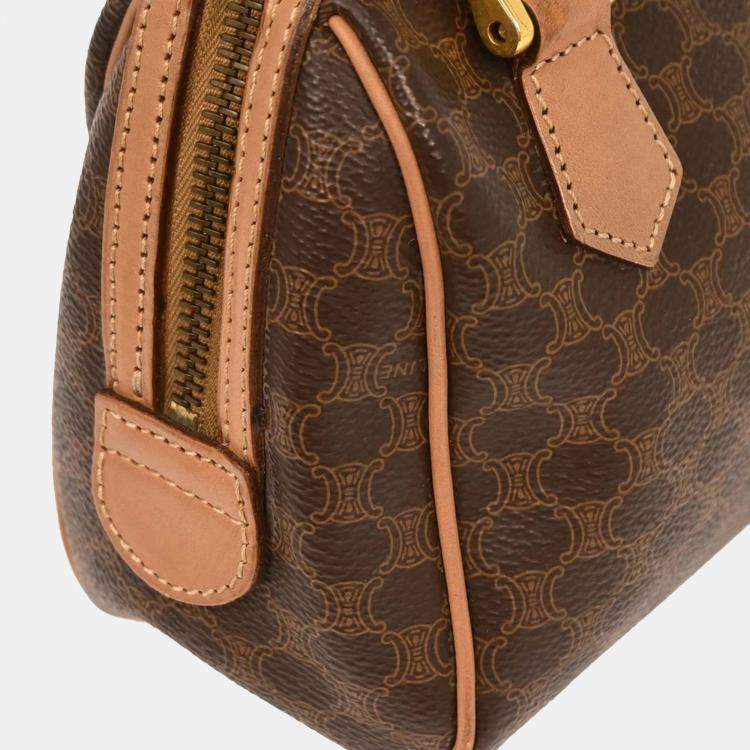 Pre Owned Celine Brown Macadam 2way Handbag