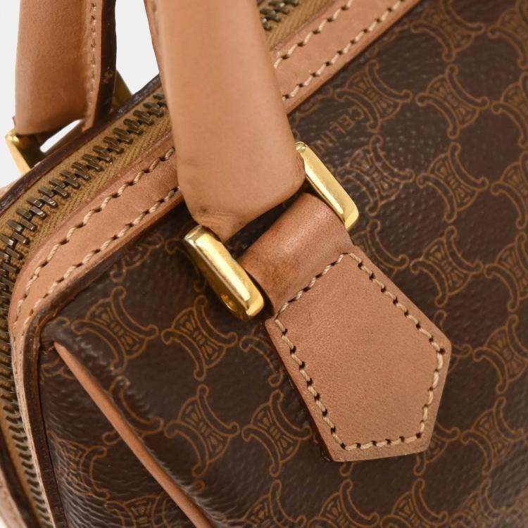 Pre Owned Celine Brown Macadam 2way Handbag