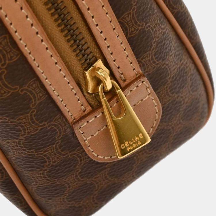 Pre Owned Celine Brown Macadam 2way Handbag
