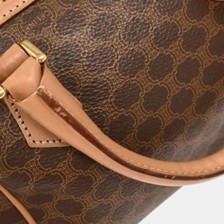Pre Owned Celine Brown Macadam 2way Handbag