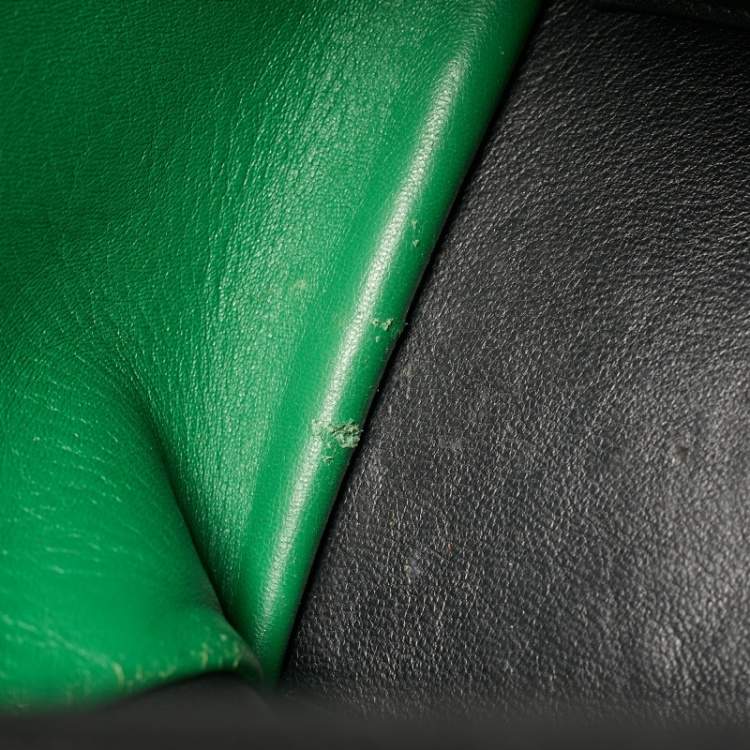 Pre Owned Celine Tricolor Leather and Suede Medium Trapeze Bag