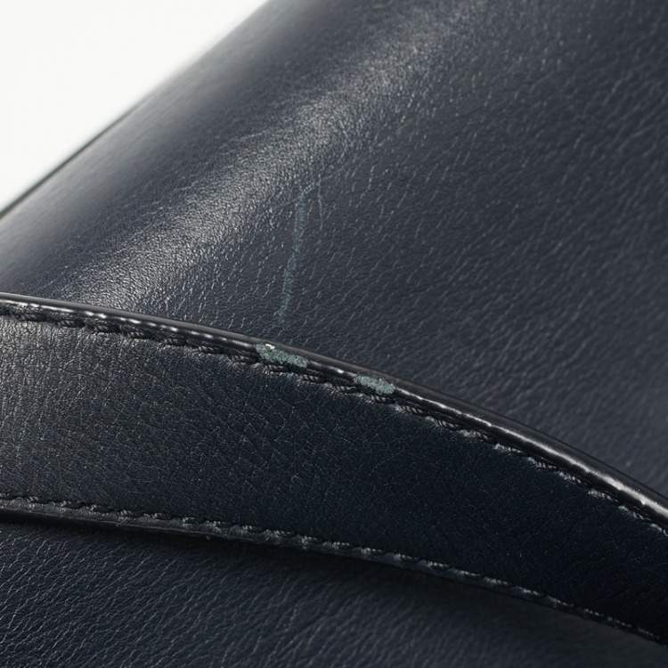 Pre Owned Celine Tricolor Leather and Suede Medium Trapeze Bag