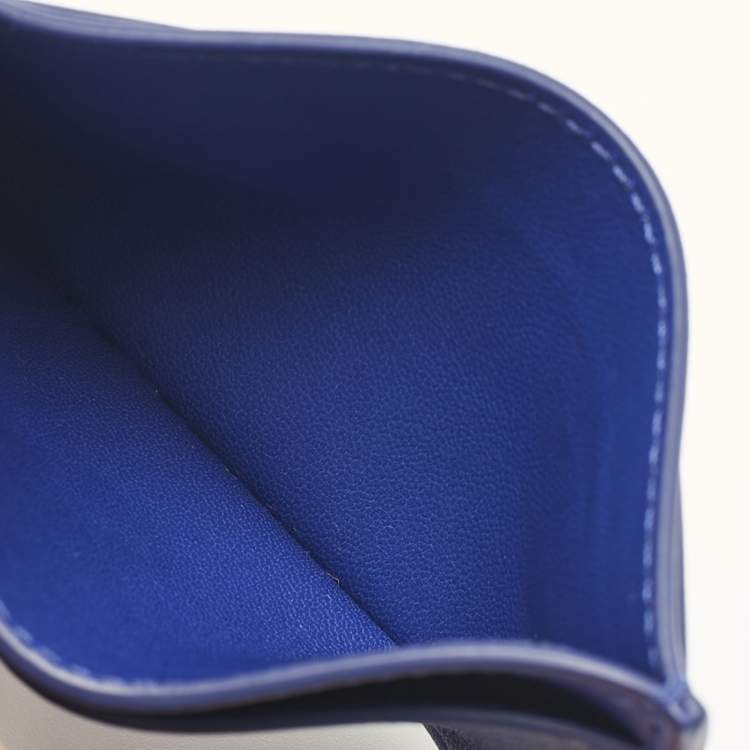 Pre Owned Celine Blue Leather Solo Card Holder