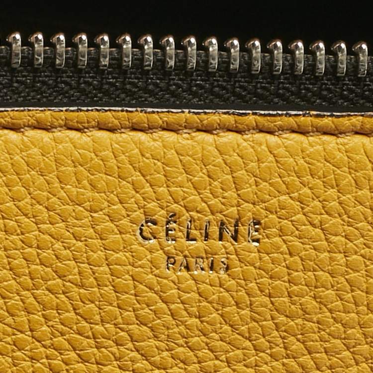 Pre Owned Céline Yellow Leather Small Edge Bag