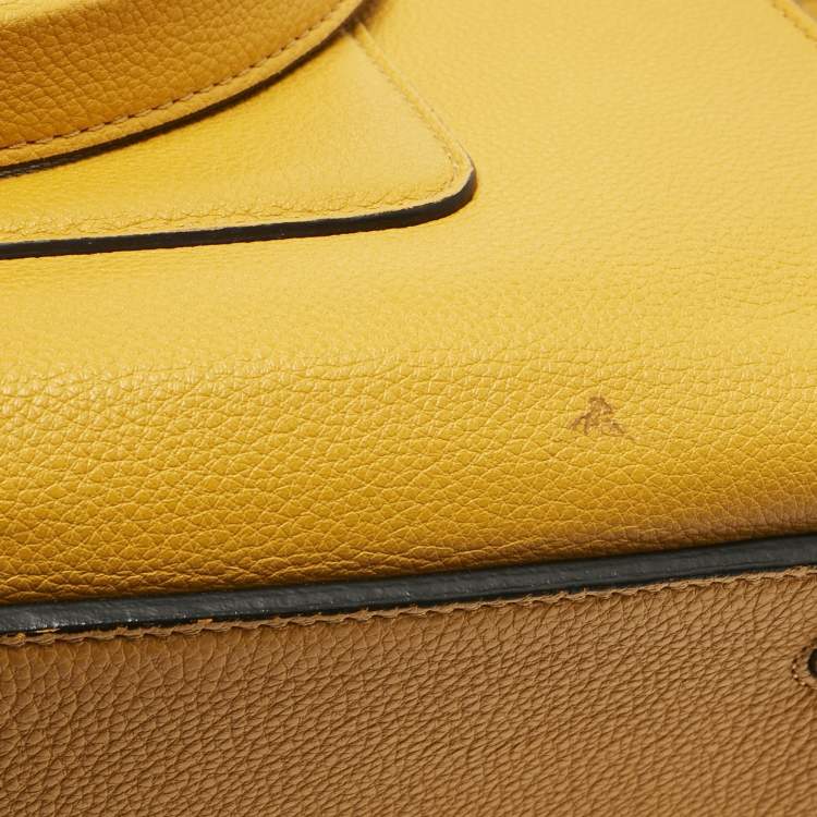 Pre Owned Céline Yellow Leather Small Edge Bag