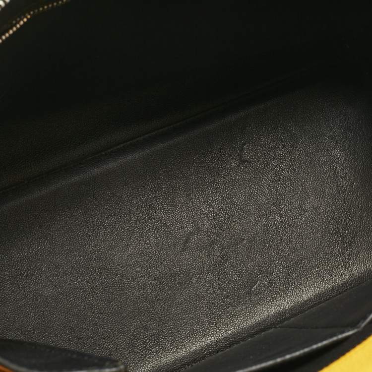Pre Owned Céline Yellow Leather Small Edge Bag