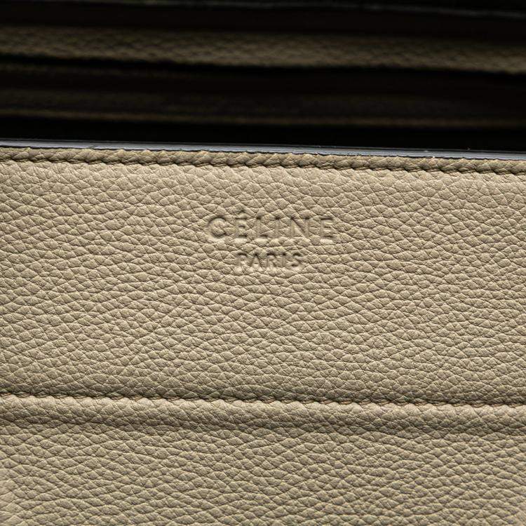 Pre Owned Celine Green Medium Leather Luggage Phantom Tote