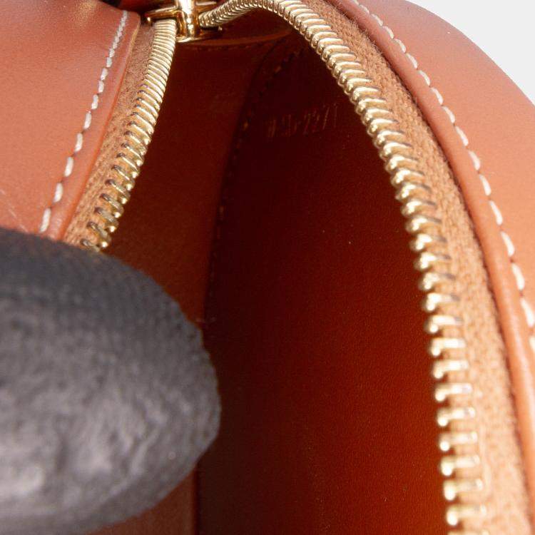 Pre Owned Small Calfskin Cuir Triomphe Oval Crossbody