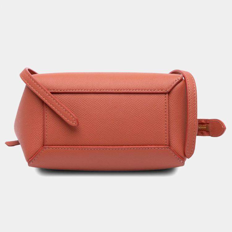 Pre Owned Celine Pico Grained Calfskin Belt Bag