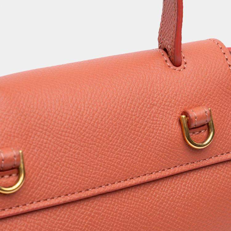 Pre Owned Celine Pico Grained Calfskin Belt Bag