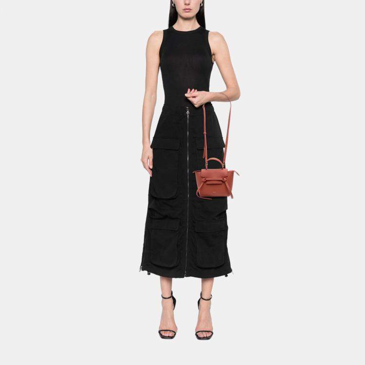 Pre Owned Celine Pico Grained Calfskin Belt Bag