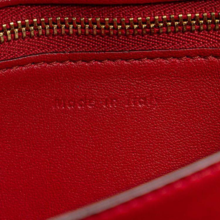 Pre Owned Celine Red Small Calfskin Classic Box