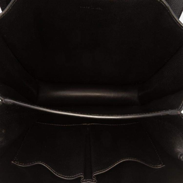 Pre Owned Celine Black Medium Calfskin Classic Box
