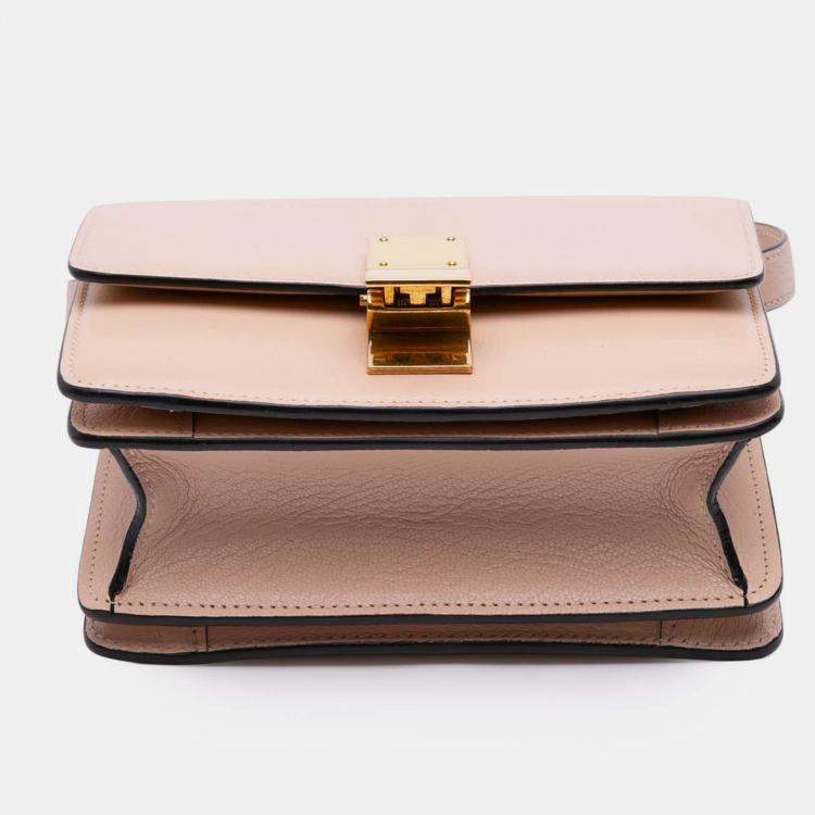Pre Owned Celine Pink Small Liege Calfskin Classic Box