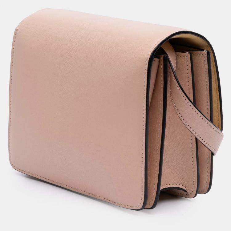 Pre Owned Celine Pink Small Liege Calfskin Classic Box