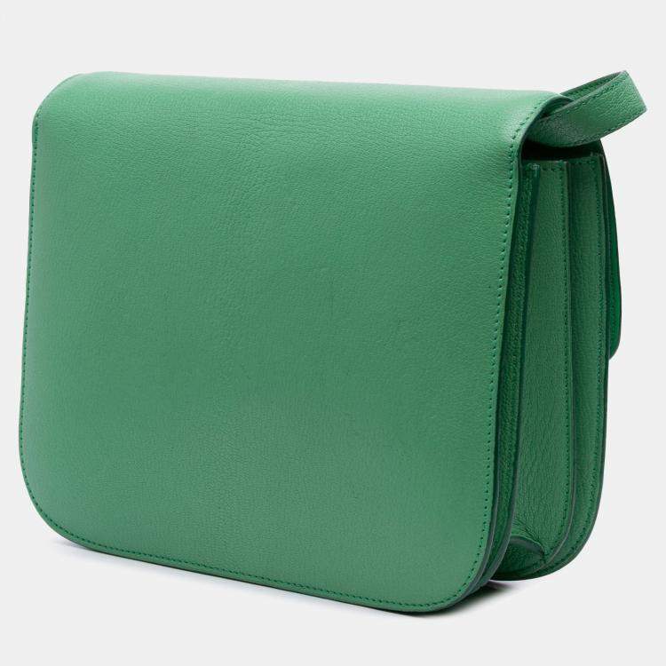 مملوكة مسبقًا Celine Green Medium Calfskin Classic Box