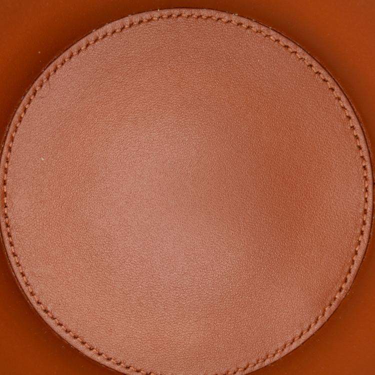 Pre Owned Celine Brown Triomphe Coated Canvas Triomphe Nina Minaudiere Bag