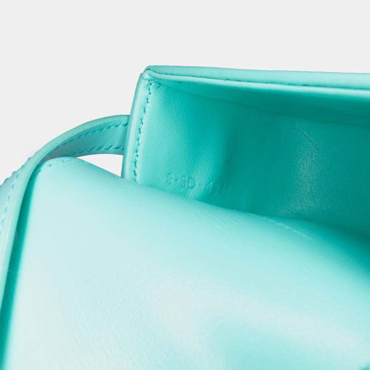 Pre Owned Celine Blue Leather Triomphe AirPods Case with Strap