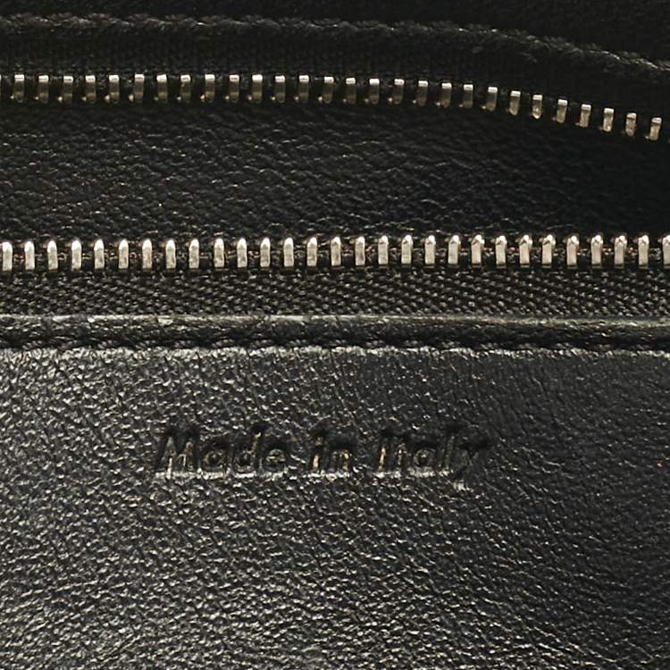 Pre Owned Celine Tricolor Leather Small Edge Top Handle Bag