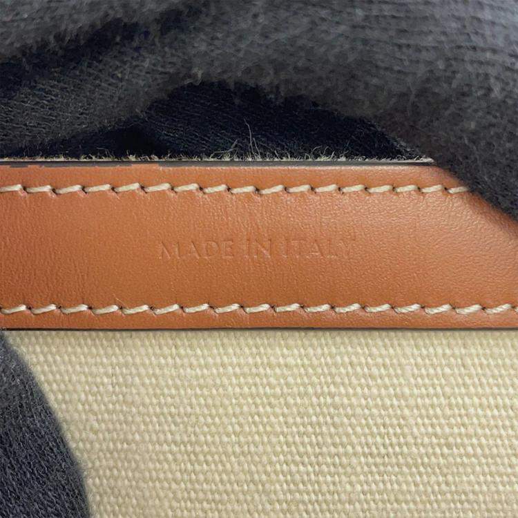 Pre Owned Celine Museum Bag Natural/Tan Triomphecanvas Leather