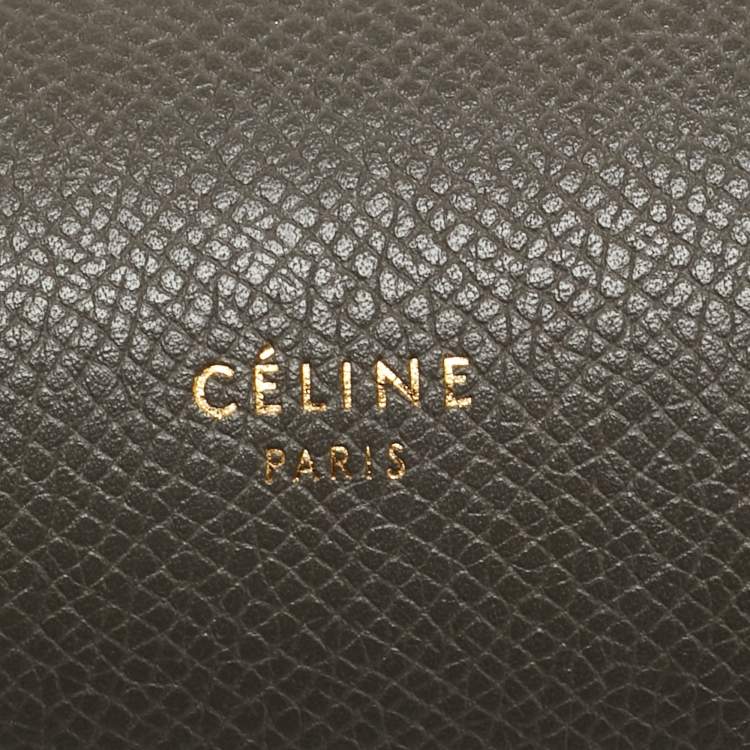 مملوكة مسبقًا Celine Grey Leather Mini Belt Top Handle Bag