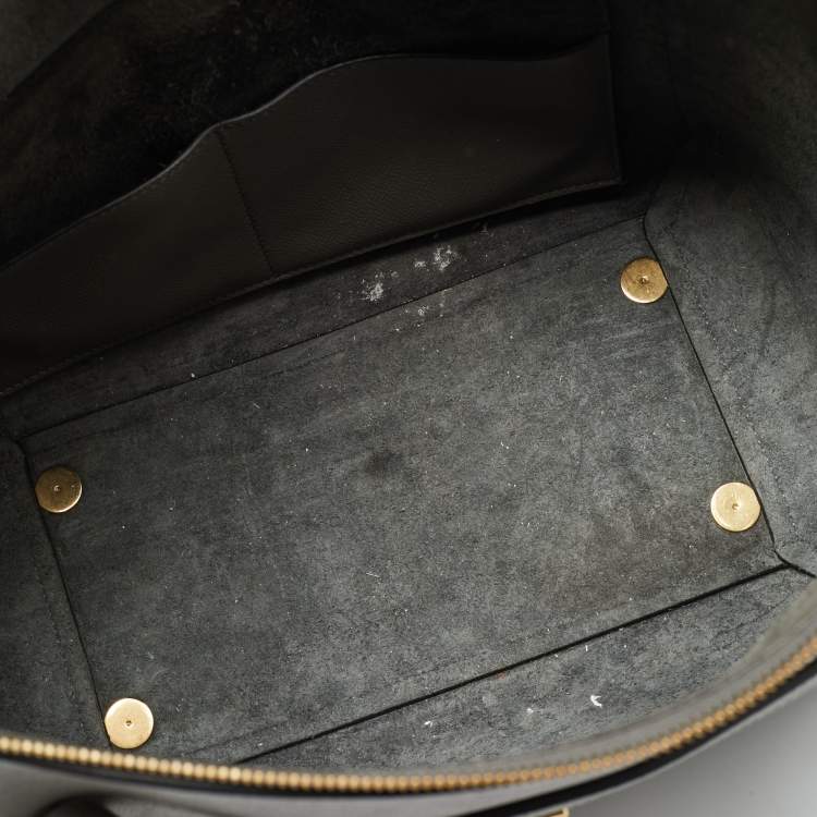 مملوكة مسبقًا Celine Grey Leather Mini Belt Top Handle Bag