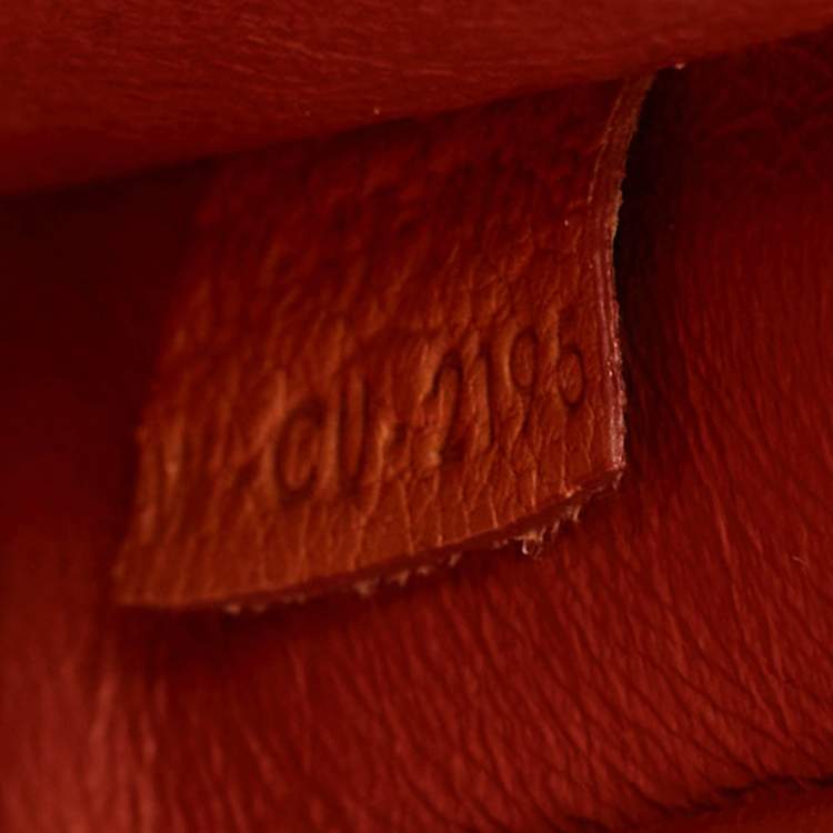 Pre Owned Céline Orange Leather Nano Luggage Tote