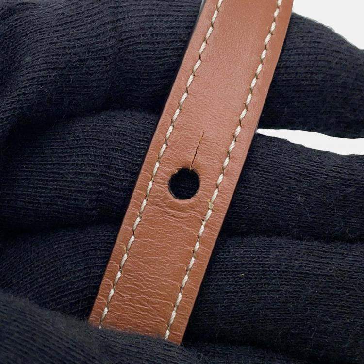 Pre Owned Celine Oval Purse Cuir Triomphe Shoulder Bag Tan Leather