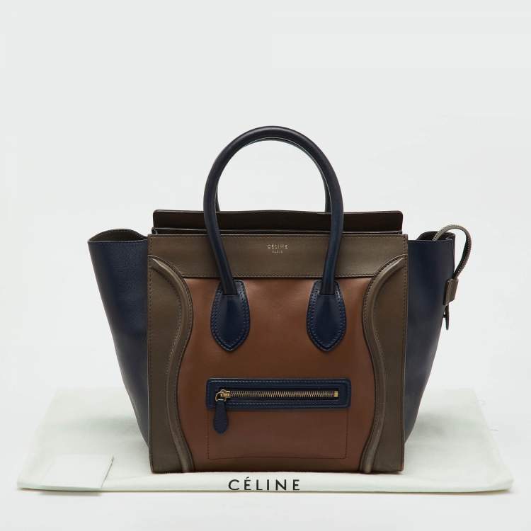 مملوكة مسبقًا Celine Multicolor Leather Mini Luggage Tote